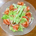 レタストマトカニカマのサラダ